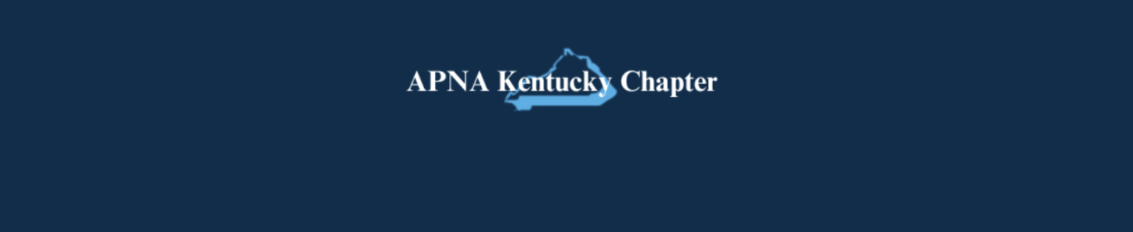 navy image with text saying APNA Kentucky Chapter