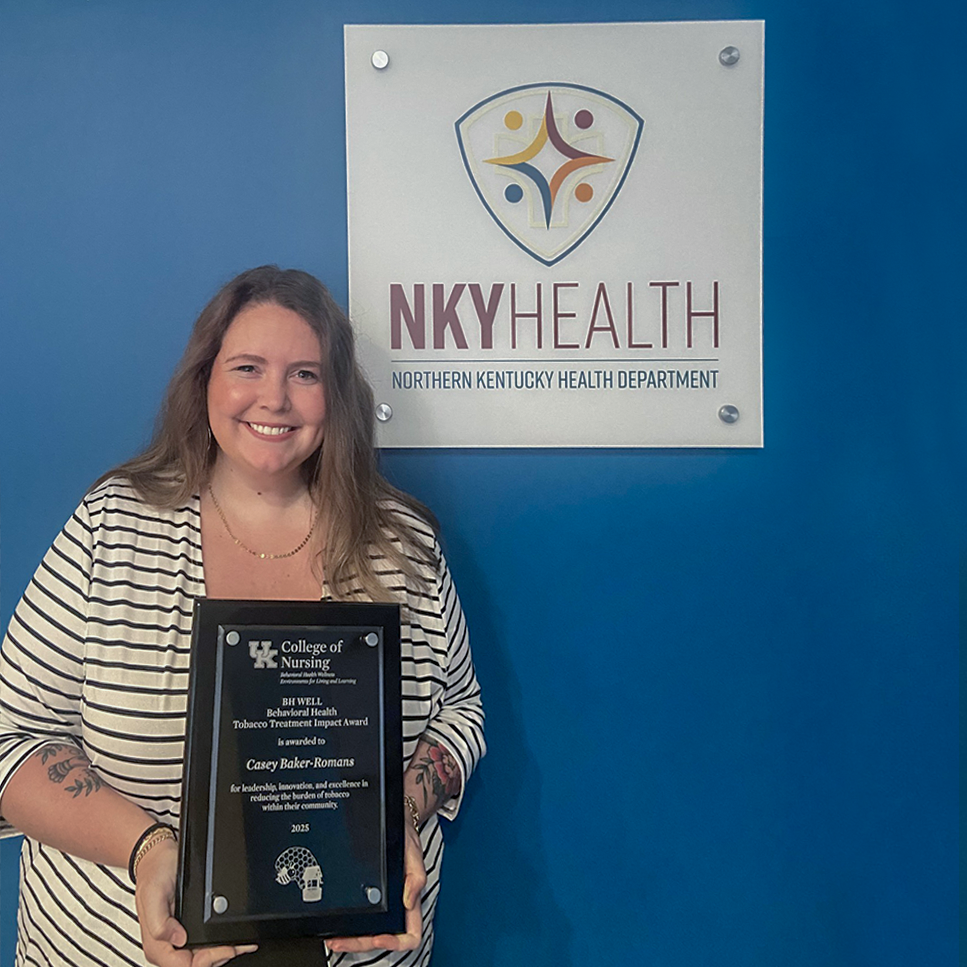 person with award