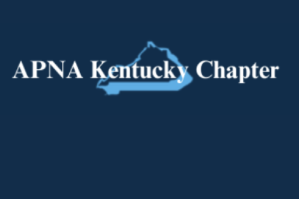 navy image with text saying APNA Kentucky Chapter