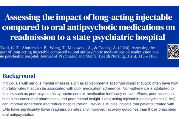 blue and white with text