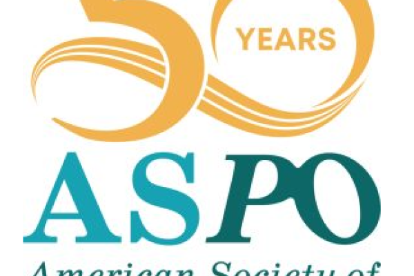 Gold numbers 50 and text: American Society of Preventive Oncology