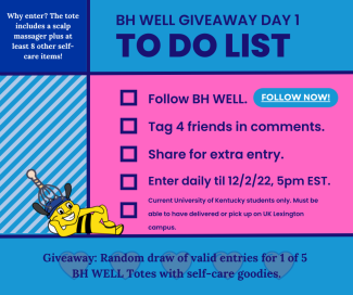 BH WELL Giveaway Day 1