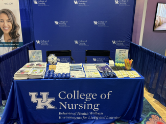 The BH WELL table in the exhibit hall