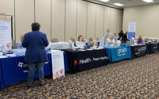 Tabling at conference