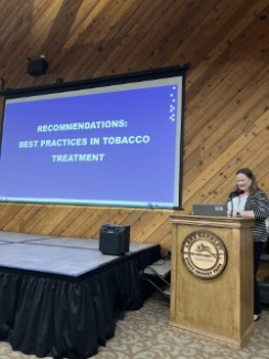 Emily Koyagi presenting