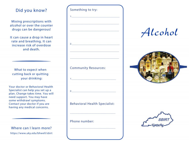 Alcohol Trifold​