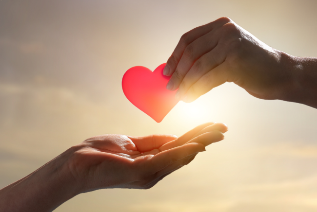 hands with heart