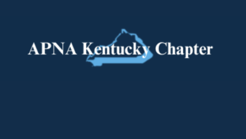 navy image with text saying APNA Kentucky Chapter