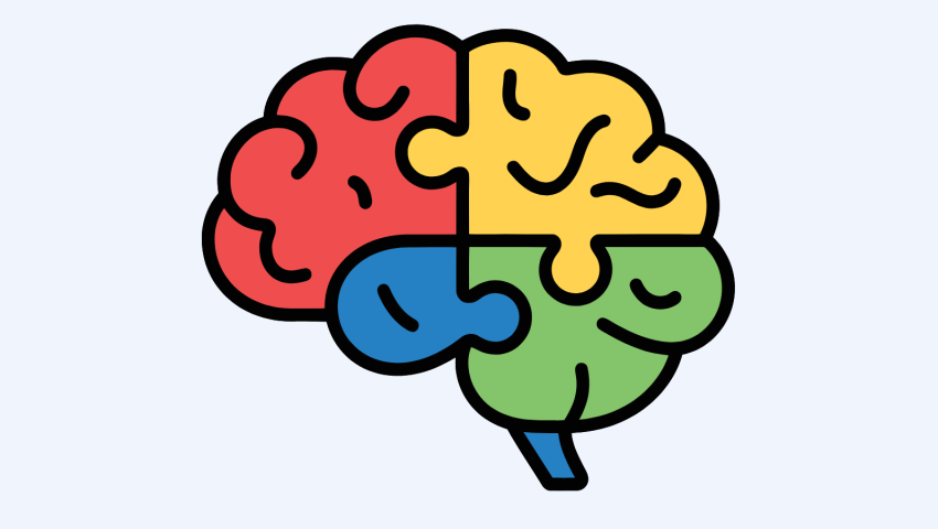 colorful cartoon brain