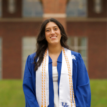 kayla in grad regalia