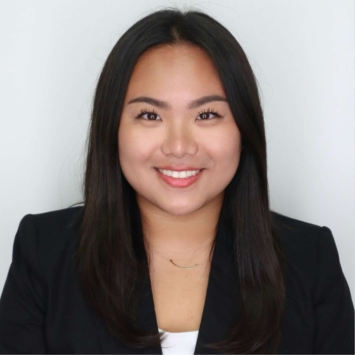 Female of asian descent in professional black jacket